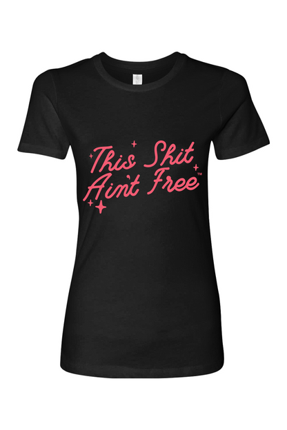 LADIES SCRIPT/STARS T-SHIRT