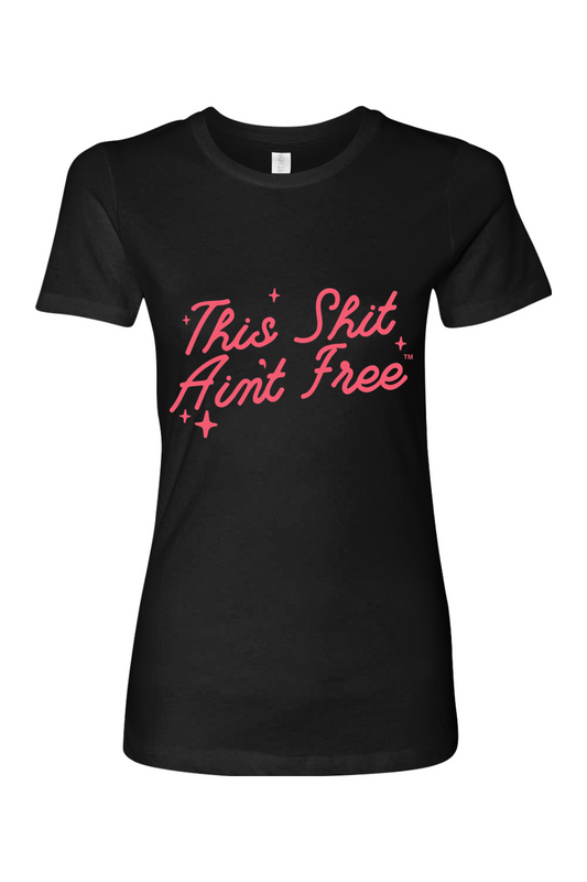 LADIES SCRIPT/STARS T-SHIRT